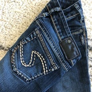 Silver bootcut jeans